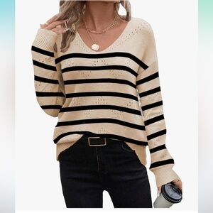 New Zeagoo Women’s Striped Sweater Size XL